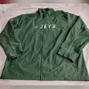 New York Jets Sideline Jacket Full Zip Green Size XL